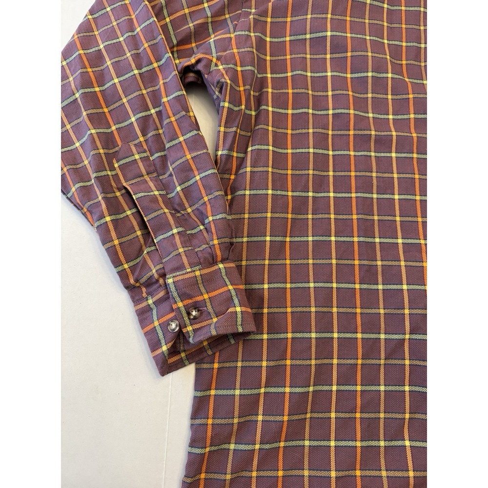 Gitman Sport Men Medium Plaid Cotton Button Up Shirt USA - Picture 3 of 9